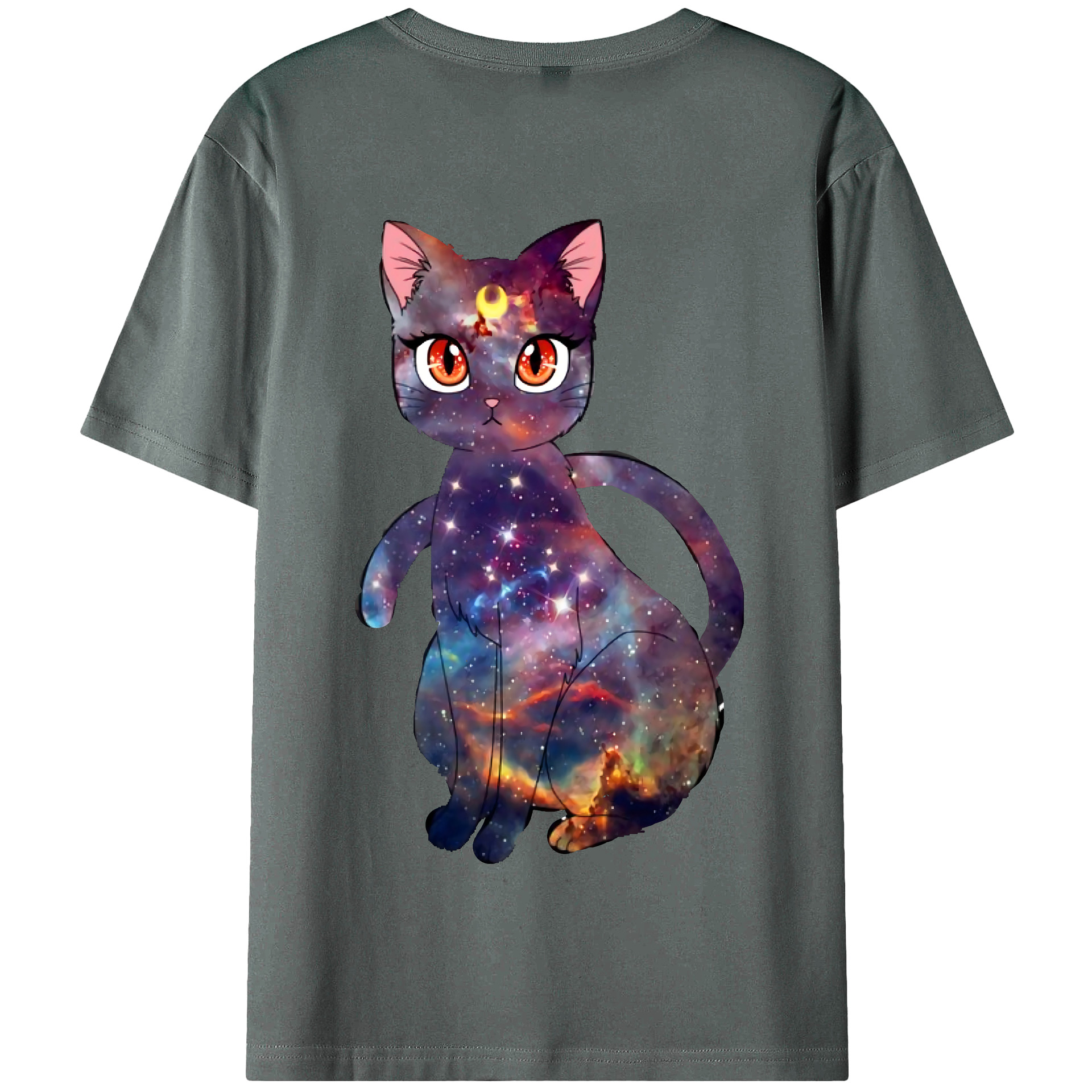 （画像用） 美少女戦士セーラームーン Sailor Moon 綿100％半袖Tシャツ（背面プリント）